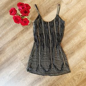 Nordstrom 1920s inspired beaded black dress
